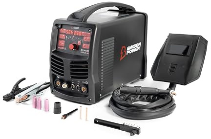 Bimson Power 250A IGBT AC/DC MMA TIG Pulse Inverter Welder – High-Frequency TIG & Stick Portable Welding Machine for Aluminium, Stainless Steel & Alloys – Digital Control, Generator Safe, Complete Kit