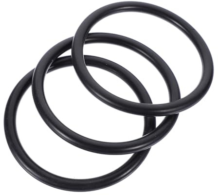 Toyvian 3 Alfombrillas de Goma Negras Cojines Decorativos para Cuencos Budistas para Instrumentos Rituales, Ideales para Artistas y Familias Creyentes en Budismo