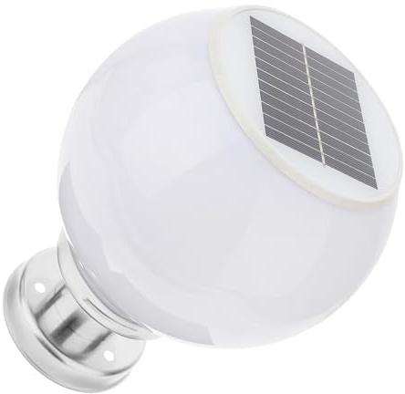MAGICLULU Bola Solar Exterior Jardin de Acero Inoxidable Instalación Fácil y Resistente al Clima para Iluminación Ambiental en Exteriores Color Aleatorio