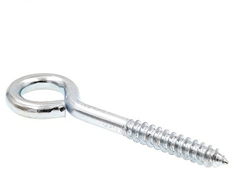Prime-Line 9067941 skruvöga, låstråd, 3/8 tum x 4–1/2 tum, zinklegerat stål, paket med 10, 4,5 tum