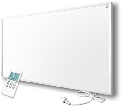 Byecold Infrarotheizung mit Thermostat 700 Watt, Infrarot wandmontage Elektroheizung Energiesparende, Heizpaneel Elektrisch mit Energiesparend Überhitzungsschutz