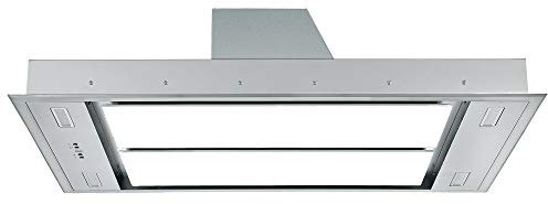 Cookology 110cm Kitchen Ceiling Island Cooker Hood & Extractor Fan Remote (White)