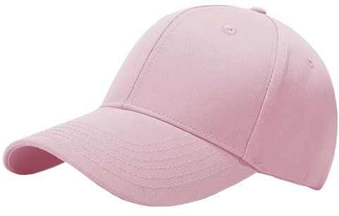 Taeku Cappellini da Baseball, Donne Uomini Casual Vintage Sportivo Berretto da Baseball Cotone Unisex Berretto da Golf Hat Corsa All'aperto Allenamenti (Rosa)