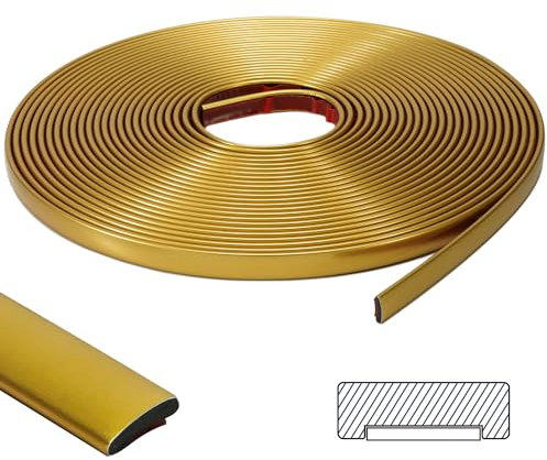 ZOWZOW 3M Moulure Adhésive – Moulure Flexible Autocollante, Baguette de Finition Décorative pour Bordure de Carrelage, Bordure Murale, Coin et Décoration de Cadre