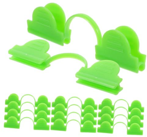 Yardwe 50stücke Gewächshausklammern Aus Kunststoff Befestigungsklammern Für Gewächshaus-fixierung Winddichte Thermofolienklammern Praktische Gartenklammern Zum Einfachen Anbringen