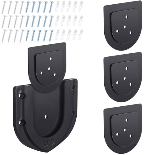 Halloscume 3 juegos de soportes de montaje para diana de pared para colgar diana, soporte de exhibición profesional, accesorios de tablero de dardos, color negro