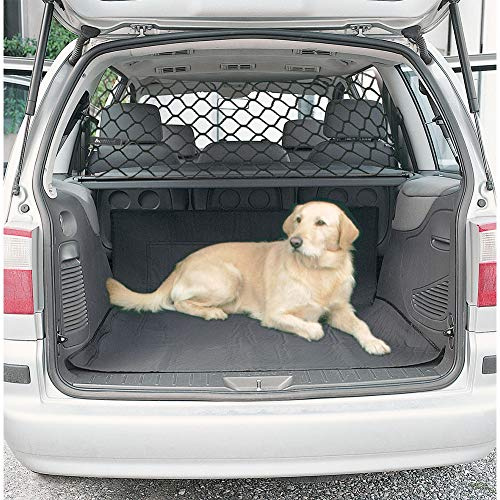 Thaookte Car Dog Guard, Car Dog Barrier Net Safety Net for Dog Pet Vehicle Universal Mesh Barrier Guard Blocks Access To Car Front Car Boot Pet Separation Net Fence Safety Barrier 120cmx70cm