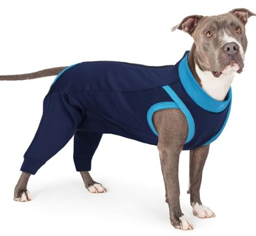 Body Postoperatorio Perros Traje Protector Pierna Azul Marino Hembra L Body Quirúrgico
