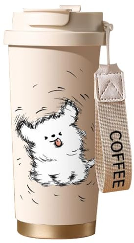 Botella De Agua Con Pajita | 500 Ml Acero Inoxidable Térmico Para Té,Reutilizable Para Hidratación En Gimnasio Deporte Escuela Senderismo Construcción