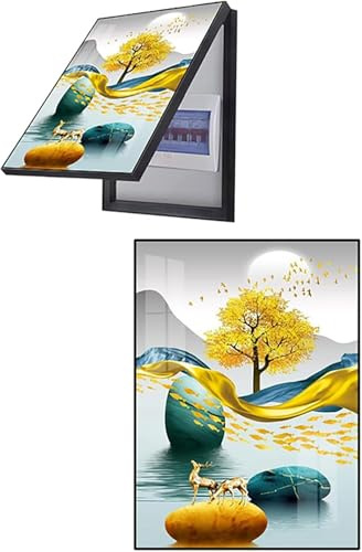 Electric Meter Box Cover – Decorative Protection Cover for Electrical Panels and Distribution Boxes – Wall Hanging Art for Meter Box