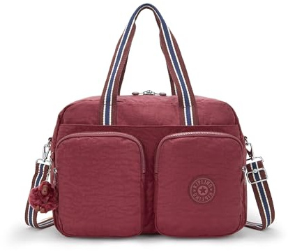 Kipling Defea Extra Large Weekender Duffle Bag, Lounge Wine, 17.25''L x 12.5''H x 8.25''D