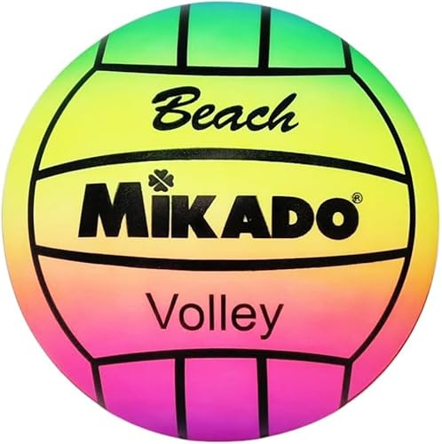CUCUBA Pallone da Volley Beach Volley In Gomma Modello Soft Leggero da Allenamento o Partita 16 cm