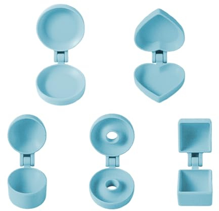 Kanoauo Stampo per Cake Pop | 5 Pezzi Stampo Rotondo per Dolci Facile da Usare - Accessorio per Dolci con Sformatura Semplice per Palline di Riso Cioccolato Pasta Morbida Biscotto | Ideale per Feste,