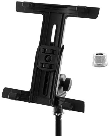 Tiger Tablet iPad Holder Mount for Microphone Stand with Thread Adaptor