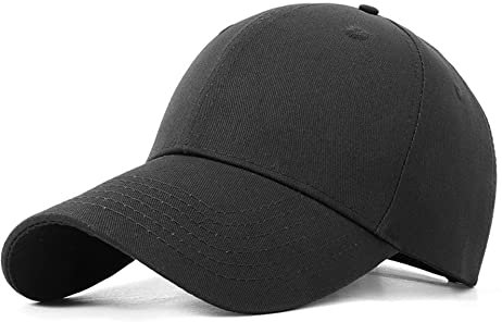 Bakicey Baseball Cap Unisex Outdoor Sonnenhut Damen Baseball Cap Baumwolle Baseball Mützen Erwachsenen Casual Hip Hop Baseboard Baseballkappe Verstellbar Herren Baseball Cap Kappe (Schwarz)