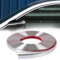 Chrome Bande de Garniture Voiture 8mm*5m Adhesive Chrome pour Carrosserie Fenêtre Décoration Extérieure,Autocollante Adhesive Décorative Pare-Chocs Porte Car Trim Strip Protection