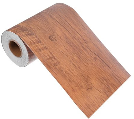 PRETYZOOM Cinta Adhesiva De Grano De Madera Cinta De Reparación De Vetas De Madera Pegatina Protector De Pared Azulejos De Cocina Stciker Tira De Borde De Papel Tapiz De Polivinilo