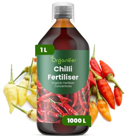 Flytande Gödsel För Chili - 1L - NPK 2-1-8 | Flytande Gödsel För Friska Och Produktiva Plantor - Främjar Rötter & Vitalitet - Organifer