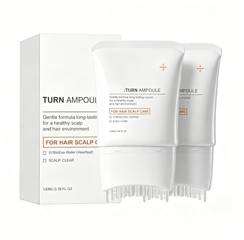 Sérum para el cuidado del cuero cabelludo con cepillo incorporado, producto coreano ligero para el cuidado del cabello, 100 ml | 2 frascos
