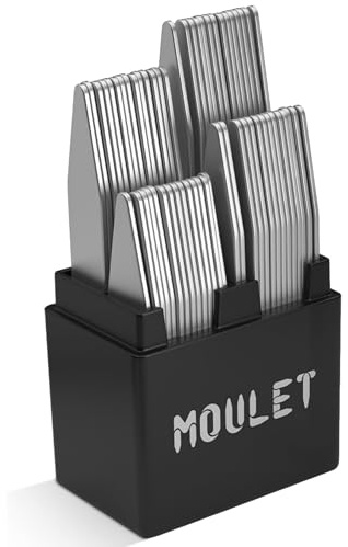 56 Metal Collar Stays for Men's Dress Shirts – Premium Stainless Steel Collar Inserts in 4 Sizes