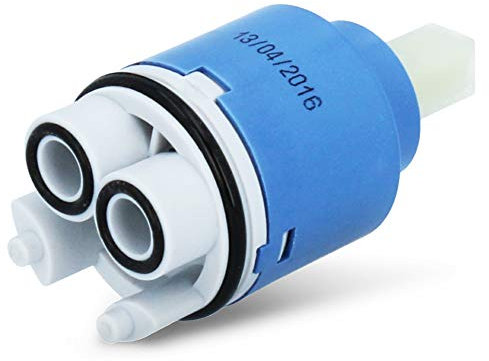 Wasserhahn Bad Hoch Keramik Kartusche für Einhand Armaturen Ø 35 mm | Armatur Ersatzteile | Universal Ventiloberteil Einhandmischer Ersatz-Kartuschen Ideal Standard Ersatzteile