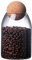 La Llareta Glass Food Storage Canister, 750ml/26oz Airtight Sealed Container Canister, Clear Glass Storage Jar, with Cork Lid, for Spices, Sugar, Coffee, Biscuits, Candies