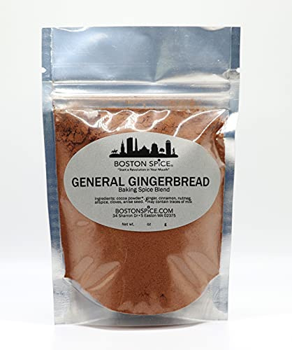General Gingerbread Handmade Baking Spice Blend Mix Piernicki Pierniki Pierniczi Pfefferkuchen Lebkuchen Cookies Ginger Bread Cake Muffins Smoothies Pancakes Brownies Apple Pie (1/2 Cup wt. 1.7oz/49g)