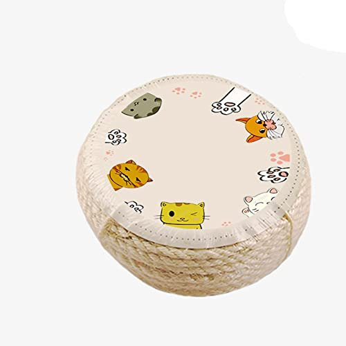 Egurs Corda in sisal naturale, accessorio per albero tiragraffi, corda in sisal naturale, decorazione da giardino, albero per gatti, accessori per gatti, colore bianco, 8 mm x 25 m