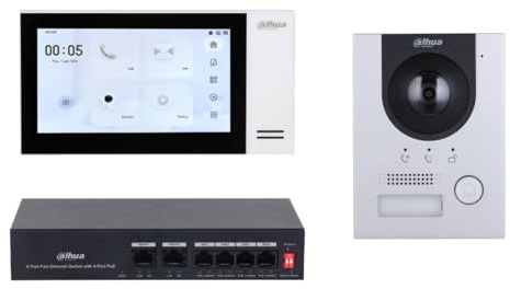 DAHUA KTP01L(F) KIT VIDEOPORTERO IP EXTERIOR PARA INSERTAR + MONITOR INTERIOR