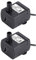 Solar-Springbrunnenpumpe, Wasser-Teichpumpe, 7 V, 1,2 W, solarbetriebener Brunnen-Set, bürstenloser Brunnen, für Garten, Teich, Pool, Fische, 2 Stück