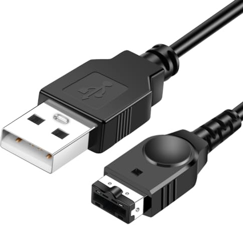 AXFEE 1,2 m USB-laddningskabel, kompatibel med Game Boy Advance SP och Nintendo DS Original, laddningskabel för spelkonsol