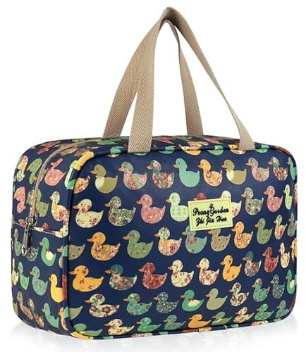 Aucuu Volle Größe Kulturbeutel, Reise Kulturbeutel, Kosmetiktasche Damen, Reise Make-up Taschen Organizer, Groß Waschtasche Make up Tasche mit Griff für Zubehör für Damen Herren