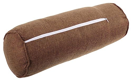 DINHEAROM Cuscino Meditazione Yoga Cilindro Versatile e Multiuso per Rilassare Corpo e in Cotone e Lino Imbottitura in Fibra di Cotone per Rilassare Corpo e Cuscino per Gambe Durante lo Yoga