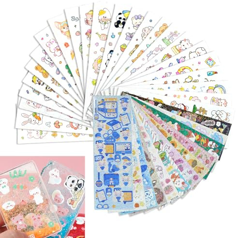 800+ Piezas Pegatinas Infantiles, 36 Stickers Aesthetic, Stikcer Animales, Pegatinas Kawaii para Scrapbook, Ordenador, Botella, Teléfono, Guitarra, Bicicletas, Maletas Viaje, Patinete