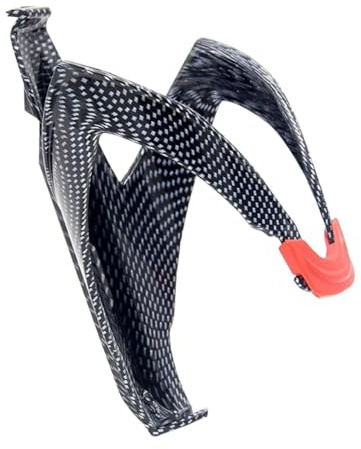 MUELODSIC Carbon Fiber Bike Water Bottle Holder Cage Lightweight Sturdy Plastic Cycle Bottle Cage for Mountain and Road Bikes Outdoor Cycling Hydration Accessory