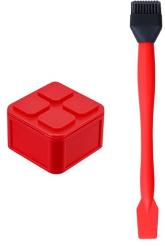 Herramienta de rodillo de pegamento portátil, aplicador de pegamento para madera, cepillo de de 1.81x2.52x2.52 pulgadas, rodillo de silicona con contenedor reutilizable, accesorio para carpi