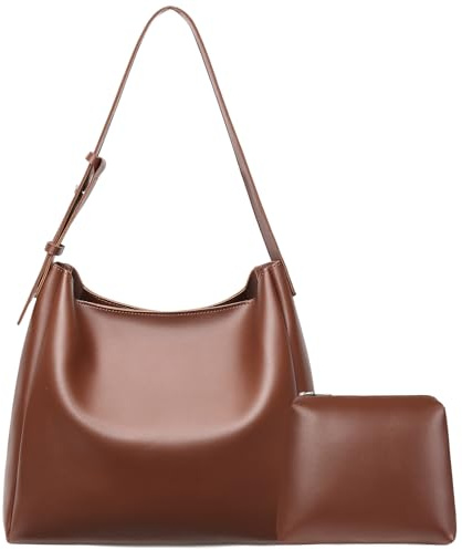 GAEKEAO Bolso Tote Cubo Mujer Gran Capacidad, Cuero Vegano Con Correa Ancha Ajustable, Bolso De Hombro Con Cierre Magnético Para Oficina Y Estudios