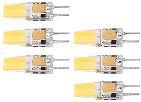 Yinhing Bombilla de 12 V CA Bombilla LED Regulable de 12 V GY6.35 COB de 5 W y Bombillas de Lámpara de Pared de Techo de Silicona de Ahorro de Energía para Sala de Estar Juego de 6 Piezas de Color