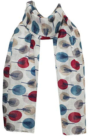 World of Shawls New Ladies Womens Beige Ivory Cream Sketch Tree Print Ladies Wrap Shawl Sarong Teal Maroon Red Celebrity Style Long Scarf Scarves Maxi Sarong Sale (Sketch Tree Print)
