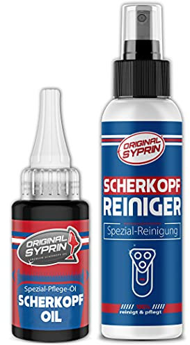 SYPRIN Ensemble d'huile et de nettoyant pour tête de rasage I produit adapté aux salons de coiffure, huile lubrifiante pour la mécanique de précision set
