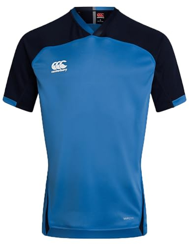 Canterbury Vapodri Evader Hooped Rugby Jersey för män | Vapodri Technology | Pro Athletic Fit | Hållbar teknisk rugbytröja