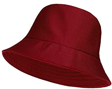 Mad Ink Unisex Fisherman Summer Festival Union Jack UK Flag Cotton Bucket Hat (One Size, Red)