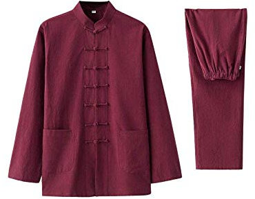 SUNMME Tai-Chi-Uniform, zweiteilig, traditioneller Hanfu-Tang-Anzug, Kampfsportbekleidung