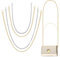 4 STK Taschenkette Gold Silber, Metall Tasche Kette, Schulterriemen für Taschen, DIY 120cm/60cm Kettenriemen Schultergurt für Taschen, Ersatz Trageriemen Kette für Umhängetasche Handtaschen Clutch