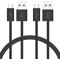 Belkin Confezione da 2 cavi intrecciati da USB-A a USB-C da 1,5 m, 15 W, cavo flessibile per ricarica rapida, cavo Type-C per iPhone 16 e iPhone 15 series, Galaxy S25, Pixel 9, iPad Pro ecc., nero