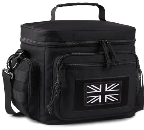 Lonchera Táctica para Hombre con Sistema MOLLE – Bolsa Térmica con Correa Ajustable, A Prueba de Fugas e Impermeable – Bolsa de Almuerzo Aislada para Adultos y Mujeres