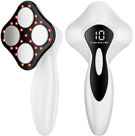 Oranmagic Body Sculpting Machine - Reduce Stretch Marks & Cellulite Massager Tool with Heating & Microcurrent Technology, Skin Tightening Device Suitable for Belly, Waist, Arms, Buttocks, Legs (White)