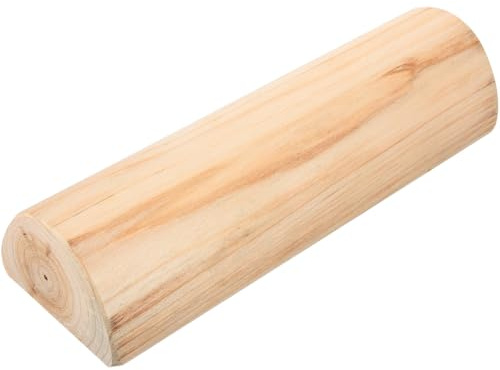 SEWACC Almohada Cervical de Madera para Sauna Soporte Lumbar Ergonómico Almohada de 7 CM de Altura para Uso Diario Baño de Vapor Accesorio para Relajación y Cuidado Cervical