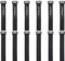 12 Pack 1 x 12 Inches Hook and Loop Reusable Fastening Cable Tie Down Straps by Wisdompro - Reusable, Durable Functional Ties to Keep Your Home, Office, Workspace from Tangled Messes of Cords