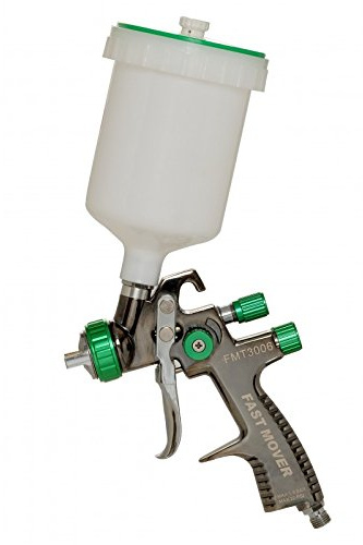 Fast Mover Tools UK LVLP Gravity Feed Spray Gun, 600cc Pot, 1.3mm Set Up